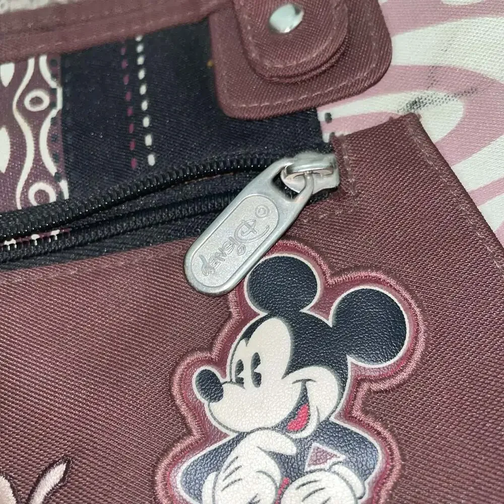 Disney Mickey Vintage Canvas Shoulder HandBag Purse Y2K patchwork